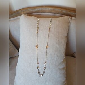 Sterling Silver Abstract Link Necklace – 925 Marked